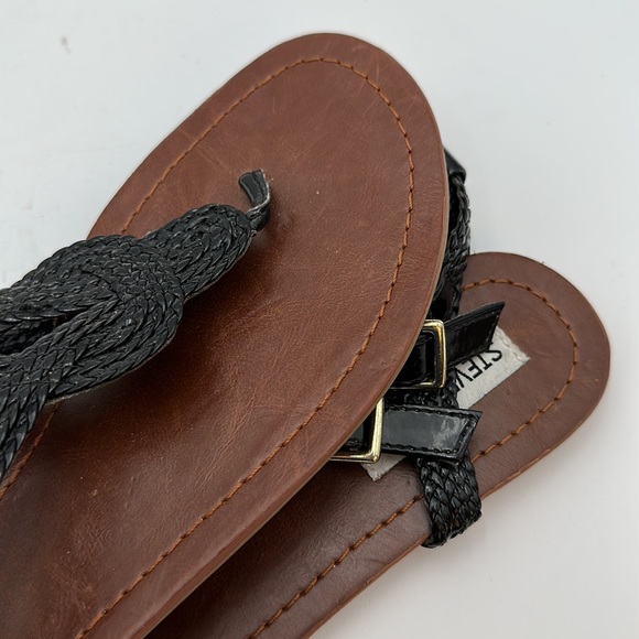 Steve Madden  Womens' Braided Roman Gladiator Flat Sandal Thong Sandals - Picture 13 of 13